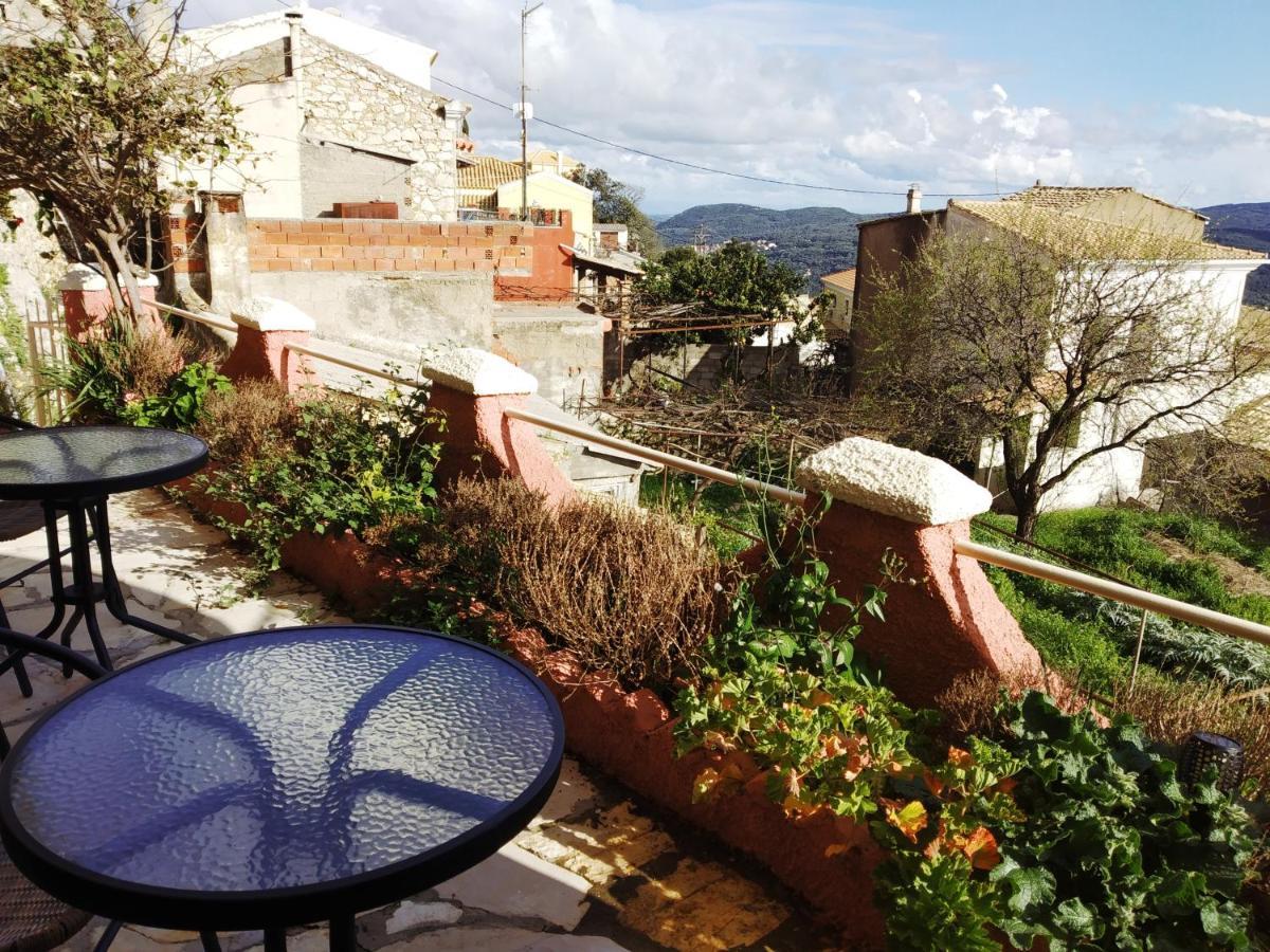 Traditional Panoramic Sea View House Lakones Exterior photo