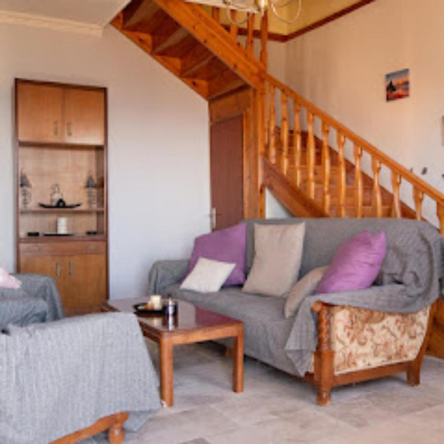 Traditional Panoramic Sea View House Lakones Exterior photo